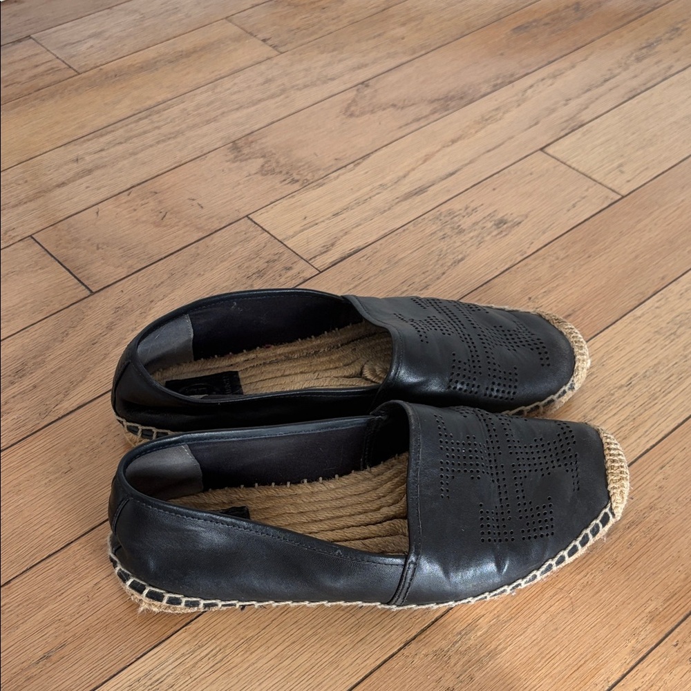 Tory Burch Black Espadrilles - size 8 - Picture 2 of 5